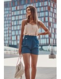 Pantaloni scurți casual dama indigo MP47370 - Magazin online - Boutique